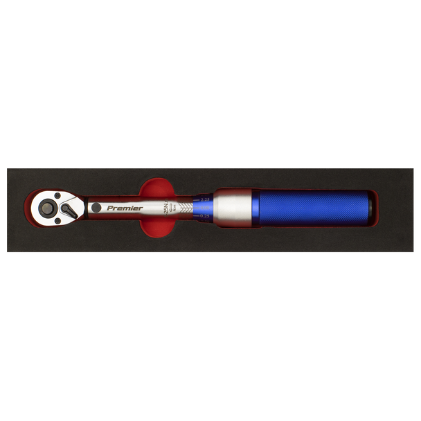 Premier Calibrated Micrometer Torque Wrench 3/8″Sq Drive 5-25Nm