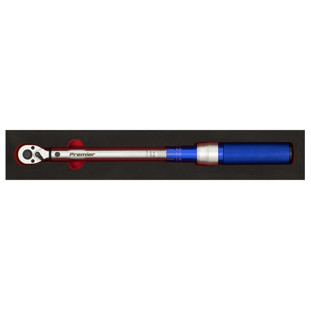 Premier Calibrated Micrometer Torque Wrench 3/8″Sq Drive 20-120Nm