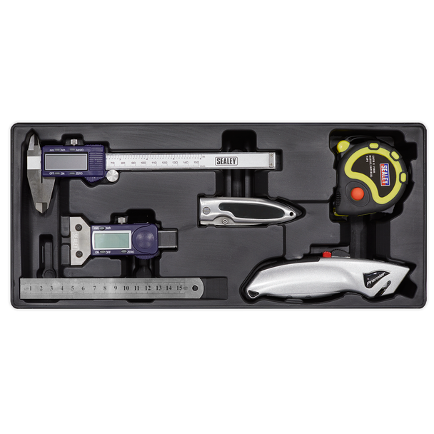 Premier Measuring & Cutting Set with Tool Tray 6pc