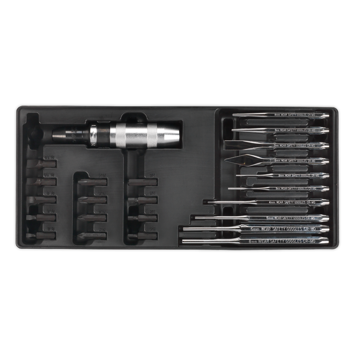 Premier Punch & Impact Driver Set with Tool Tray 25pc