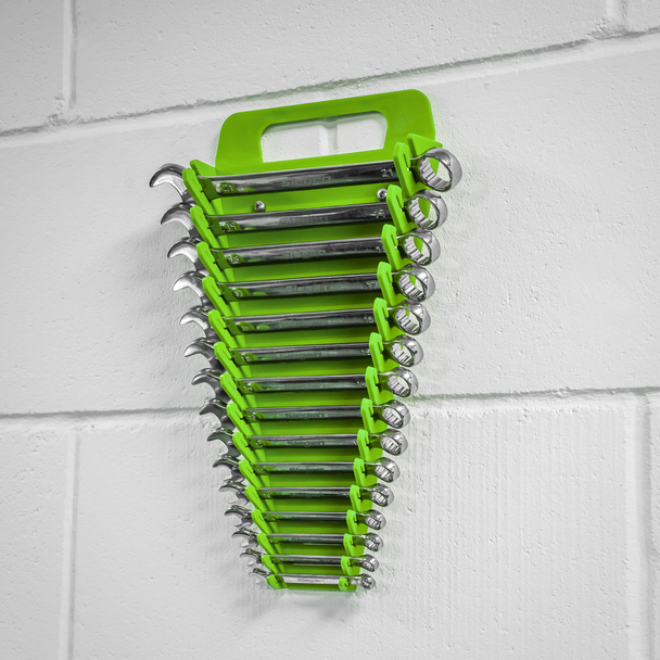 Premier Spanner Rack Capacity 15 Spanners – Hi-Vis Green