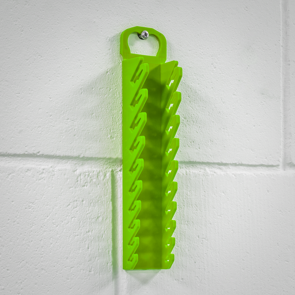 Premier Spanner Rack Capacity 10 Stubby Spanners – Hi-Vis Green