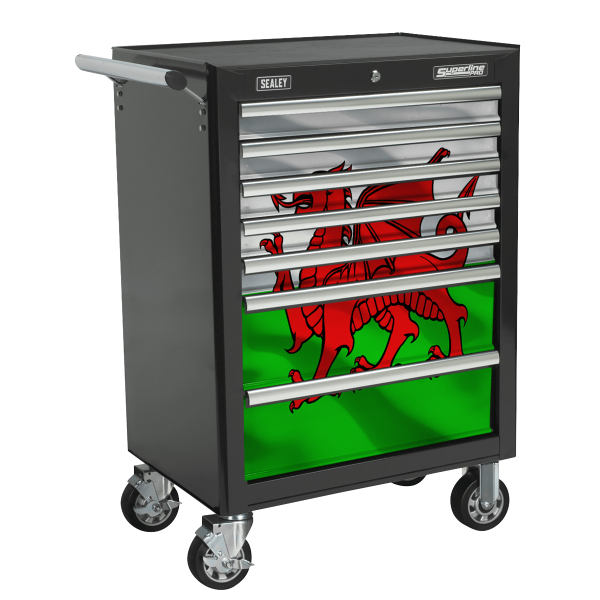 Sealey 7 Drawer Rollcab Kit with Wales Graphics