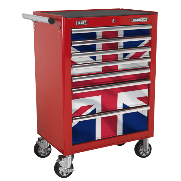 Sealey 7 Drawer Rollcab Kit with Union Jack Graphics