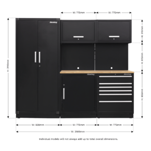Sealey Premier 2.5m Storage System – Oak Worktop