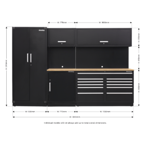 Sealey Premier 3.3m Storage System – Oak Worktop