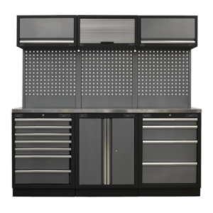 Sealey Superline Pro 2.0m Storage System – Stainless Worktop