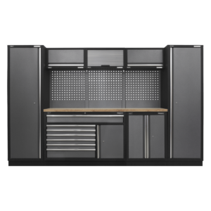 Sealey Superline Pro 3.24m Storage System – Pressed Wood Worktop