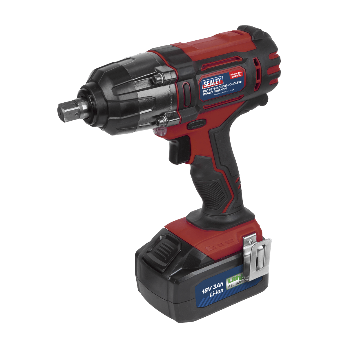 Sealey Cordless Impact Wrench 18V 3Ah Lithium-ion 1/2″Sq Drive