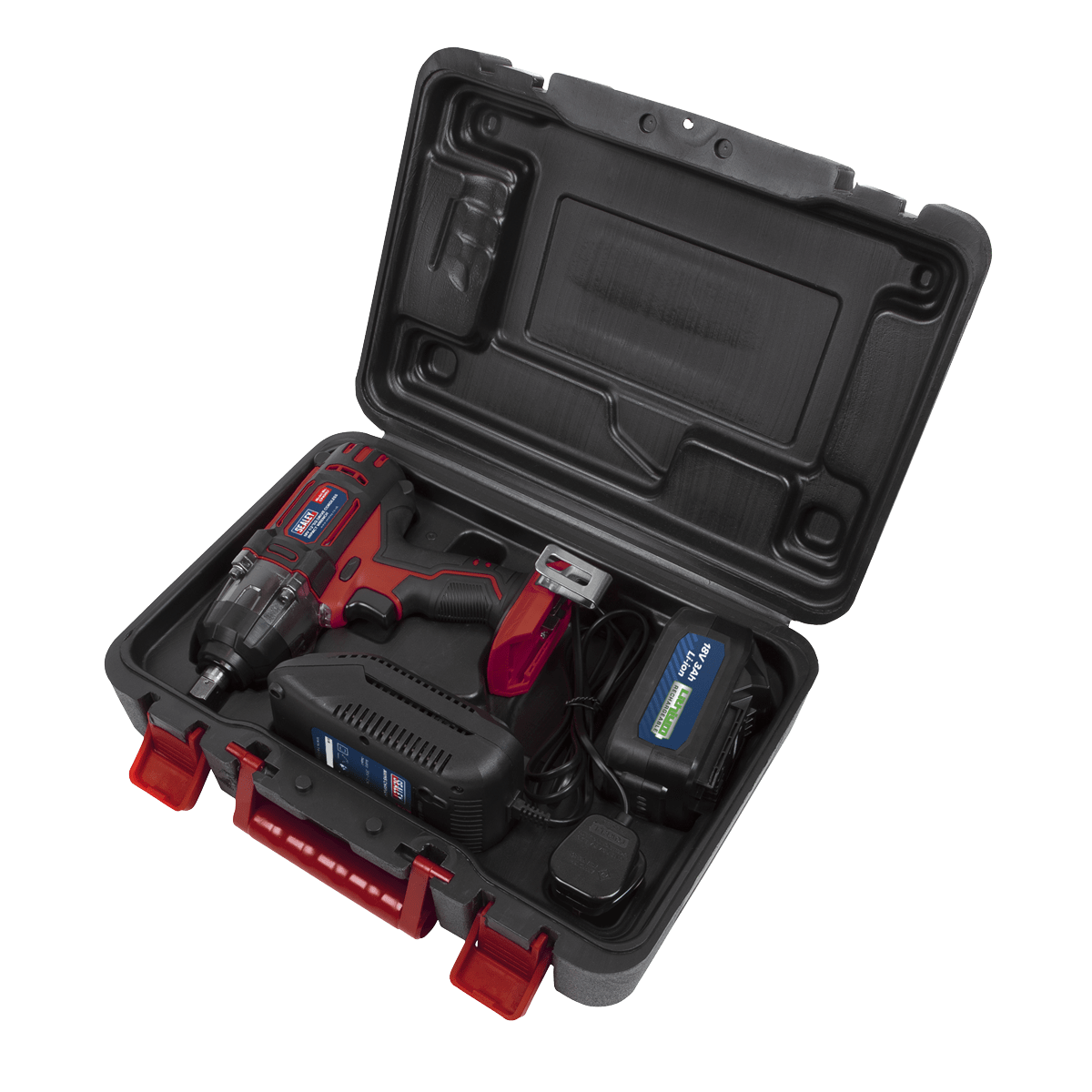 Sealey Cordless Impact Wrench 18V 3Ah Lithium-ion 1/2″Sq Drive