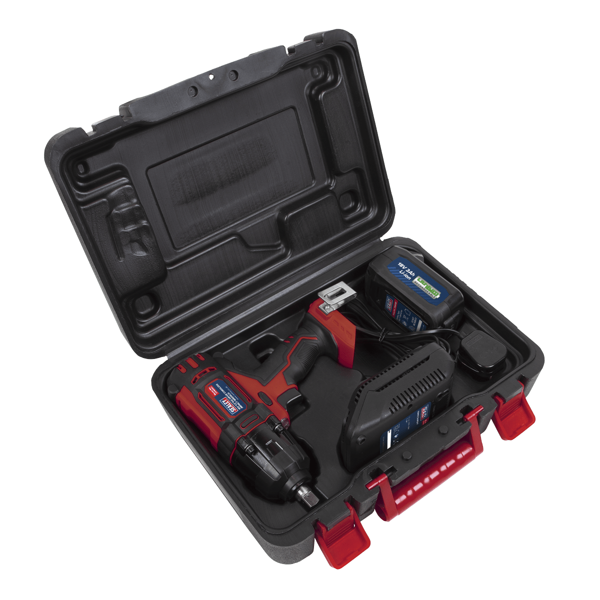 Sealey Cordless Impact Wrench 18V 3Ah Lithium-ion 1/2″Sq Drive