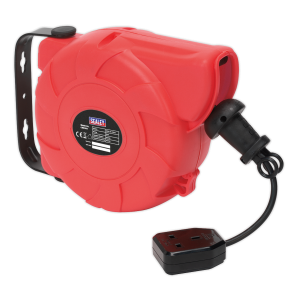 Sealey Cable Reel System Retractable 10m 1 x 230V Socket