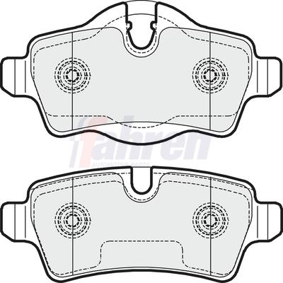Fahren Rear Brake Pad Set