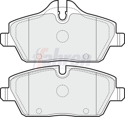 Fahren Front Brake Pad Set