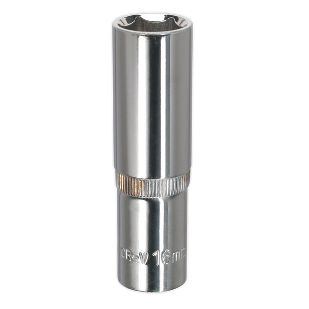 Premier Fully Polished Deep Socket 1/2″Sq Drive 16mm