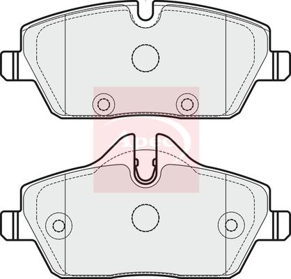 Apec Red Front Brake Pad Set