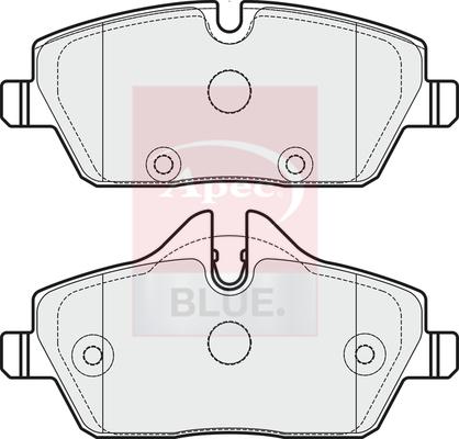 Apec Blue Front Brake Pad Set